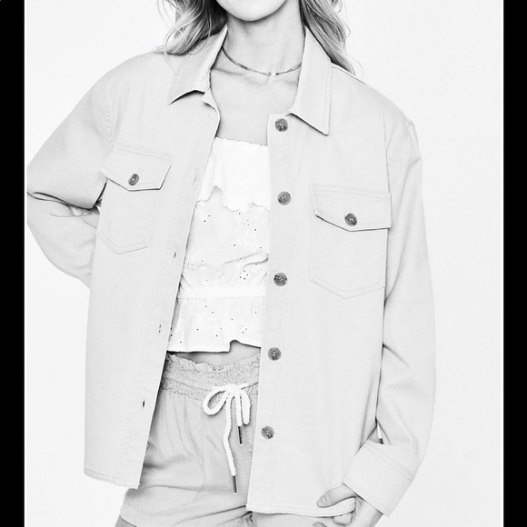 Love Tree Jackets & Blazers - Love Tree Denim Shirt Jacket